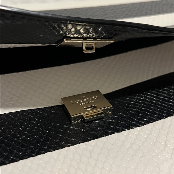 Kate Spade Benson Lane Melodie black and off-white striped shoulder bag - Picture 16 of 16